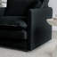 Fauteuil Comfy en chenille noire - Assemblage simple et respirant
