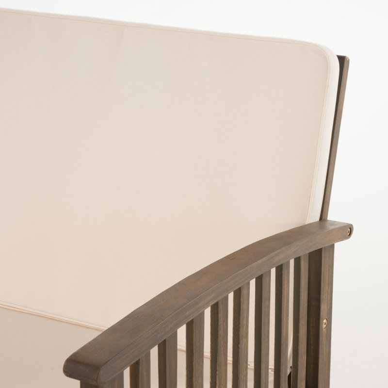 Ensemble de meubles de patio 4 pièces, Gris