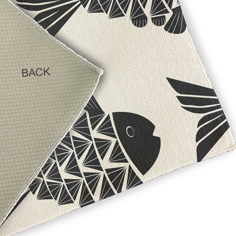 Tapis intérieur / extérieur à imprimé animal Malverne, Rectangle 3 pi x 5 pi