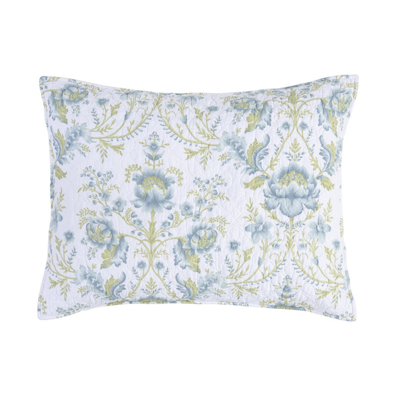 Cotton Floral Quilt, King Quilt + 2 Shams