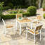 Ensemble de mobilier de salle à manger d'extérieur, table de patio 5 pièces et chaises
