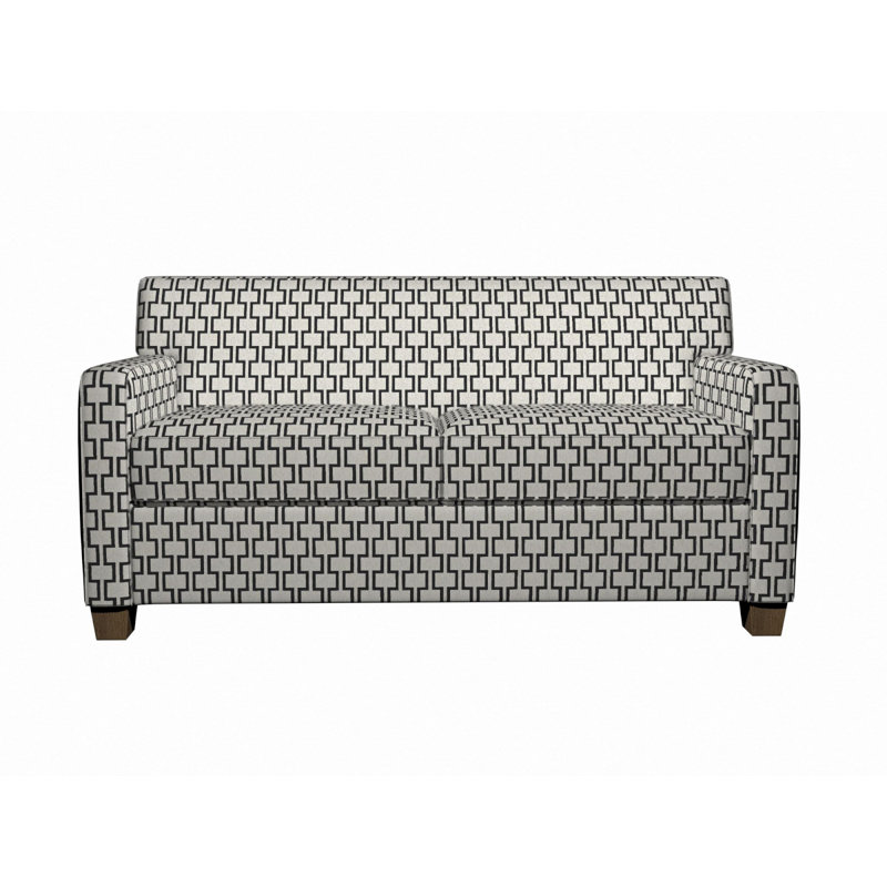Tissu de lin géométrique, Noir 1