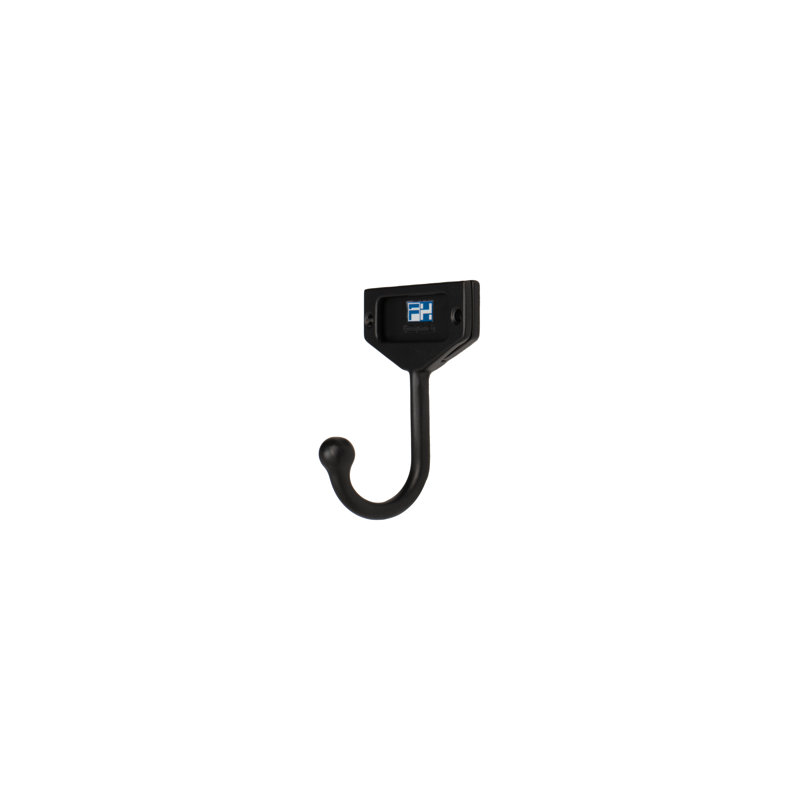 Steel Wall Wall Hook, Black