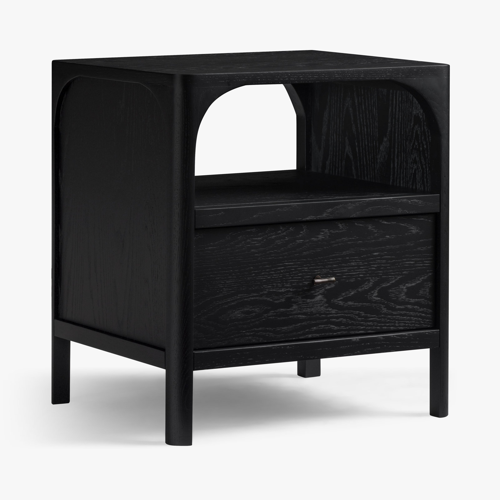 Kaela 1 - Drawer Nightstand, Black