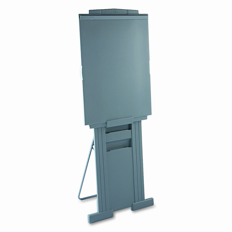 Gray Scratch-Resistant Foldable Plastic Floor-Standing Easel