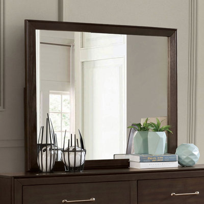 Wood Flat Wall Mirror