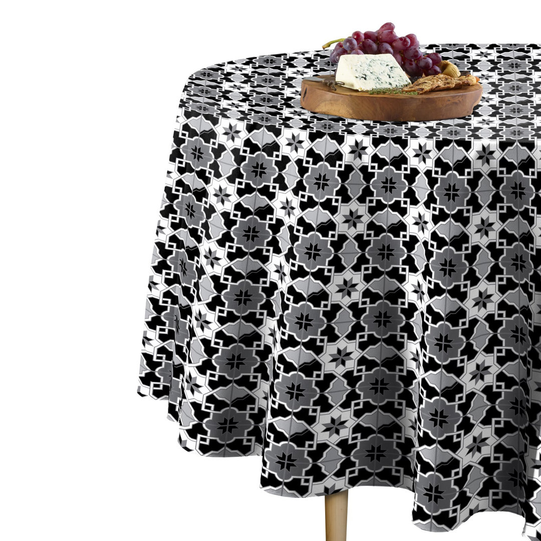 Gradley Mosaic Round Tablecloth East Urban Home 