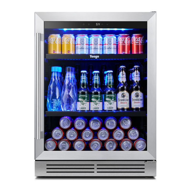 Réfrigérateur à boissons de 220 po Yeego, Charnières à droite