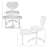 Adjustable Cross-leg Desk Chair With Wheels – Meditation & Adhd Chair With Lumbar Support For Active Sitters-111255032