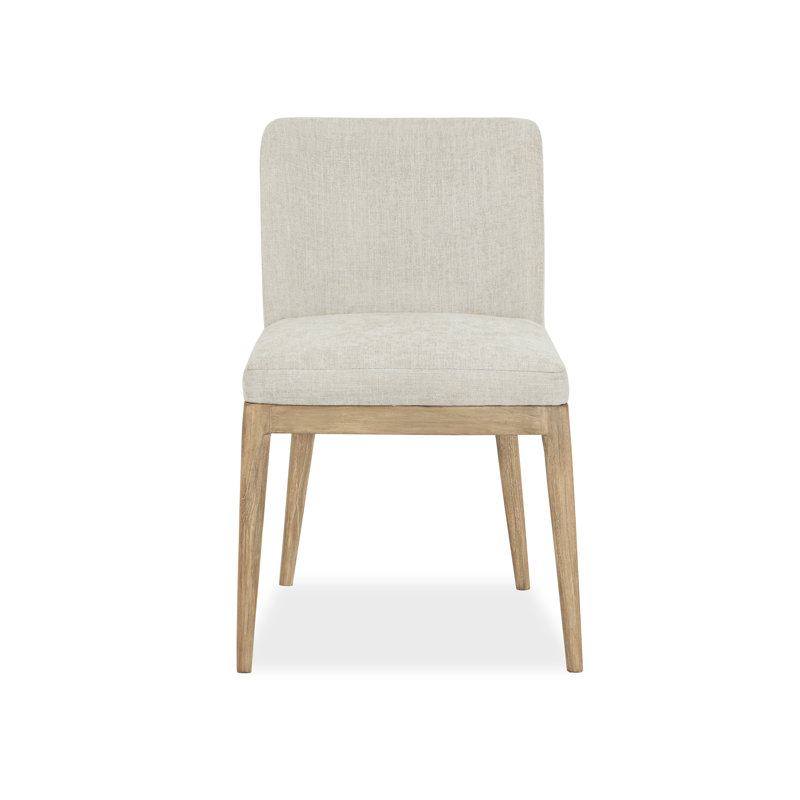 Menlo 19'' H Upholstered Teak Side Chair, Natural