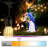 35FT Indoor/Outdoor Hanging Solar Powered & Plug-in String Lights with Remote Control Includes 11 LED Bulbs