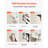 Folding Toilet Safety Rail 23.8 Inch 300 Lbs Load Capacity Handicap Grab Bar