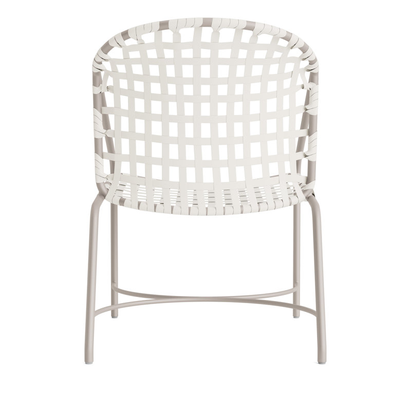 Kantan Outdoor Lounge Chair, Dove Smooth/White Lite
