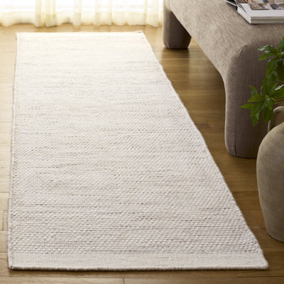 Tapis de couleur unie en coton tissé à la main Vermont