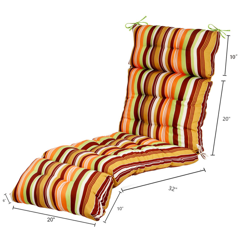 Rocking Chair Seat/Back Cushion, Orange