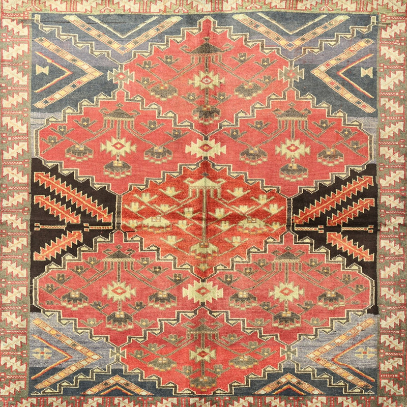 Darabont Oriental Indoor Rug, Square 4'