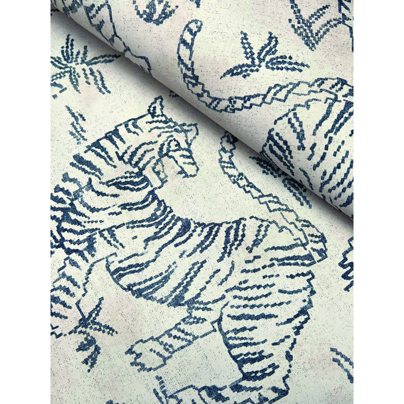 Abstract Wallpaper Roll, Indigo