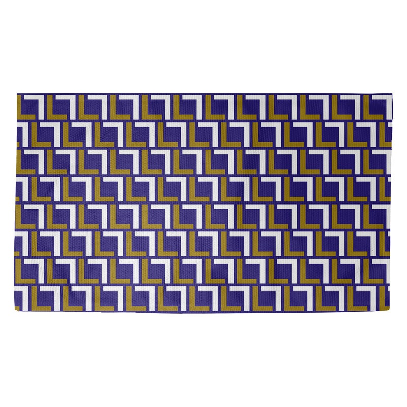 Geometric Indoor Rug, Rectangle 2' x 3'
