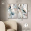 «Whispering Colors Duo», reproduction d'art sur toile par Art Remedy, cadre argenté, 16 x 24-637336594-637336592