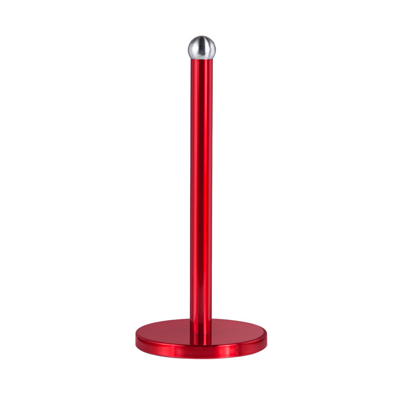 Stainless Steel Paper Towel Holder, Red