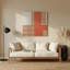 Minimalisme 25, art mural en métal brun-242924804