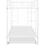 Lit simple au-dessus d'un lit superposé blanc avec lit gigogne - Option de couchage confortable-165283474