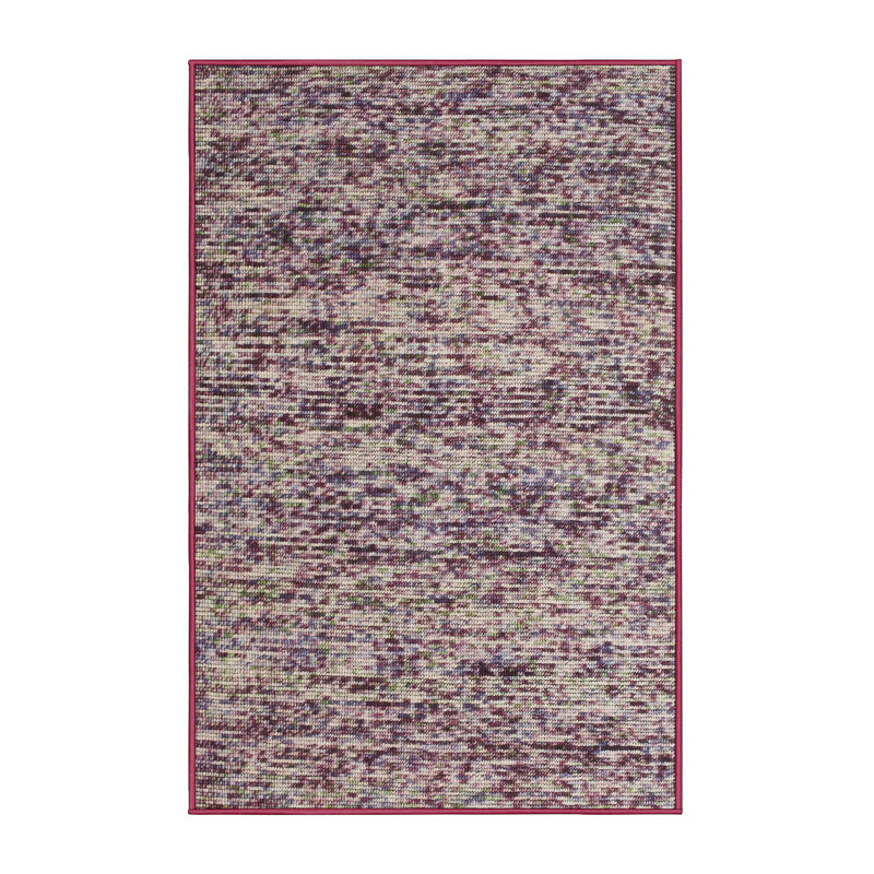 Tapis mauve/ivoire contemporain, Rectangle 5 pi x 7 pi