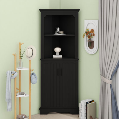 Grande armoire d'angle avec portes