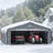 20 Ft. W x 20 Ft. D Heavy-Duty Metal Carport with Galvanized Roof & Fabric Walls, Solar Light, All-Weather Shelter Rated 35psf Snow - Gray-122760497