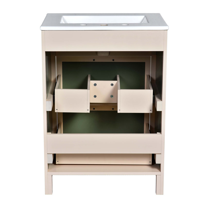 Meuble-lavabo à 2 tiroirs Raylee