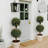 36" Artificial Double Ball Topiary Tree in Pot (Set of 2)-2056100567
