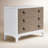 Dana Heights Hall Chest – White Finish, Mindi Veneer with Woven Drawer Fronts-1420854881