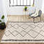 Tapis crème / noir Bradt Moroccan Beni Souk-812969016