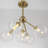 5 - Light Glass Globe Flush Mount Ceiling Light