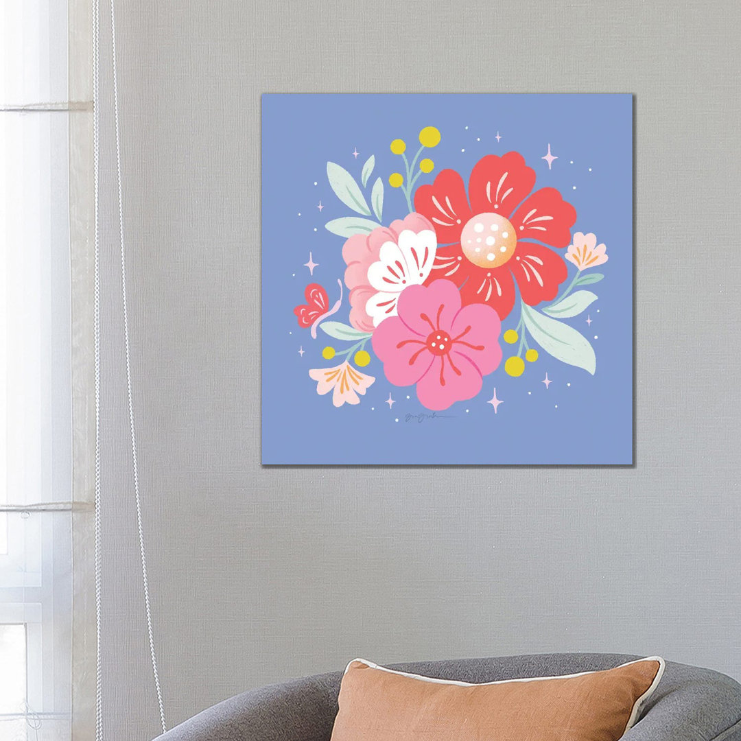 Floral Bouquet I von Gia Graham - Galerie-verpackte Leinwand Giclée auf Leinwand ohne Rahmen