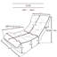 Fauteuil de loisirs avec dossier réglable - Convient à plusieurs pièces. Paresseux 4-Sepos. Confortable.