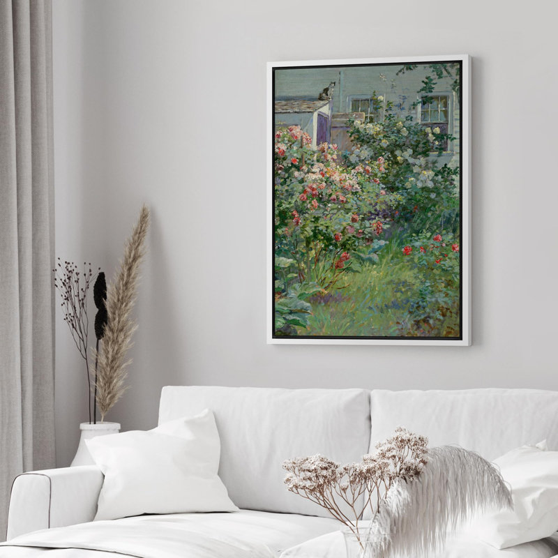 Maison de campagne rustique, fleurs sauvages, illustrations, art moderne, botanique, ferme florale, H 36 po x l 24 po