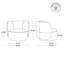 Fauteuil d'appoint pivotant Kim Marcello-1738762038