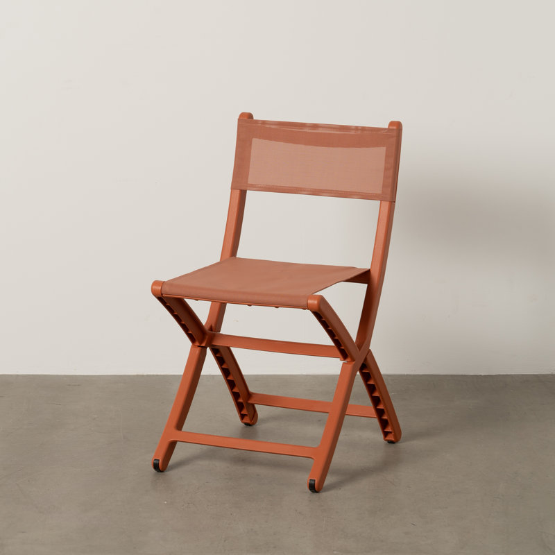 Patio Dining Side Chair, Red