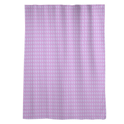 Panneau de rideau simple transparent avec passe-tringle diamants Avicia