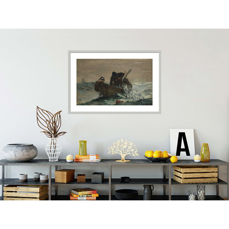 «The Herring Net» par Winslow Homer, impression giclée sur cadre, 28,31 po H x 41,5 po L