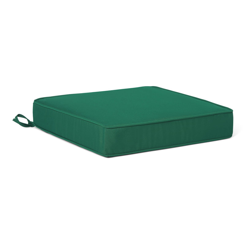 Outdoor Chair Cushion with Double Welt 20" x 19.5" x 4", Green