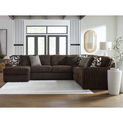 Midnight-Madness 4-Piece Sectional with Chaise