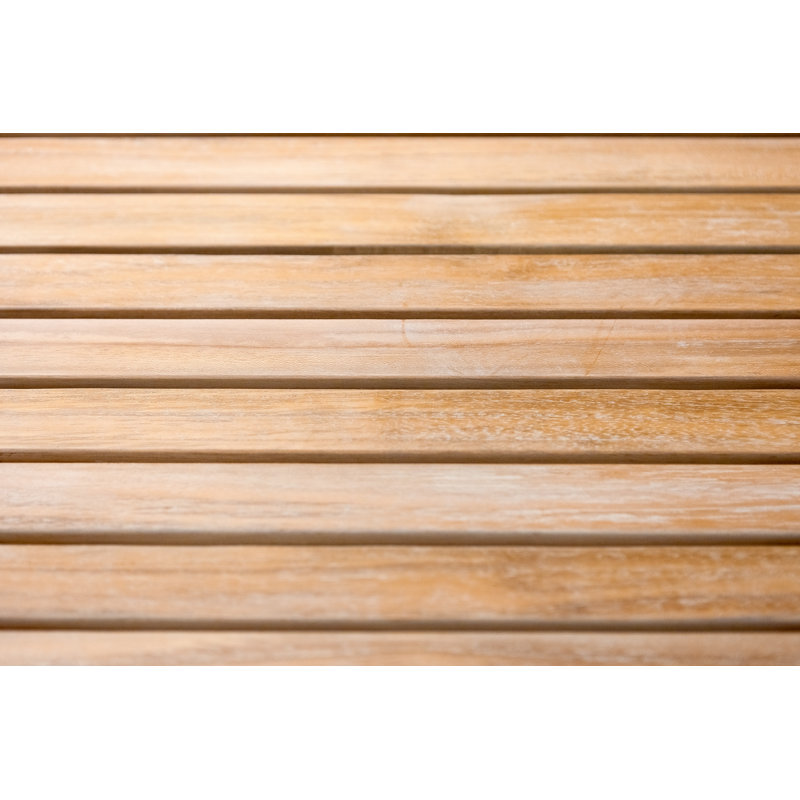 Banc de douche en teck de 35,5 po
