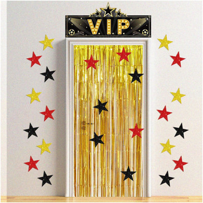 Shimmering Celestial Baby Garland with Moon & Star Streamers
