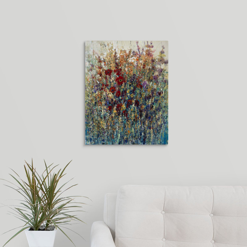 «Petals of Perception», peinture sur toile, Toile tendue, H 20 po x l 16 po x p 1,25 po