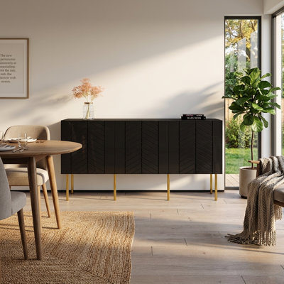 Surabaya 63" Sideboard with High Gloss Finish