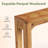 41.3" Solid Wood Entryway Table