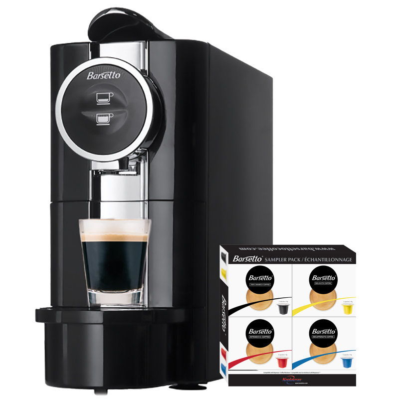 Cafetière à espresso automatique à une touche Barsetto, noir