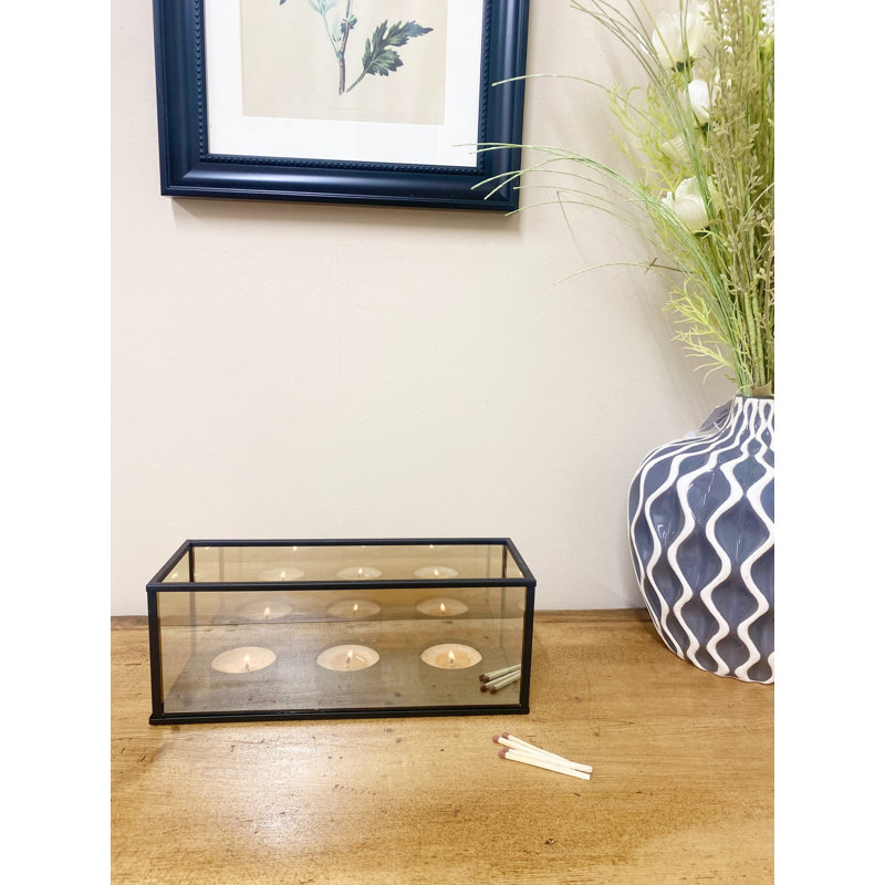 Glass Tabletop Tealight Holder